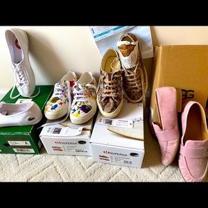Superga comfy sneakers 6.5 & 7; more